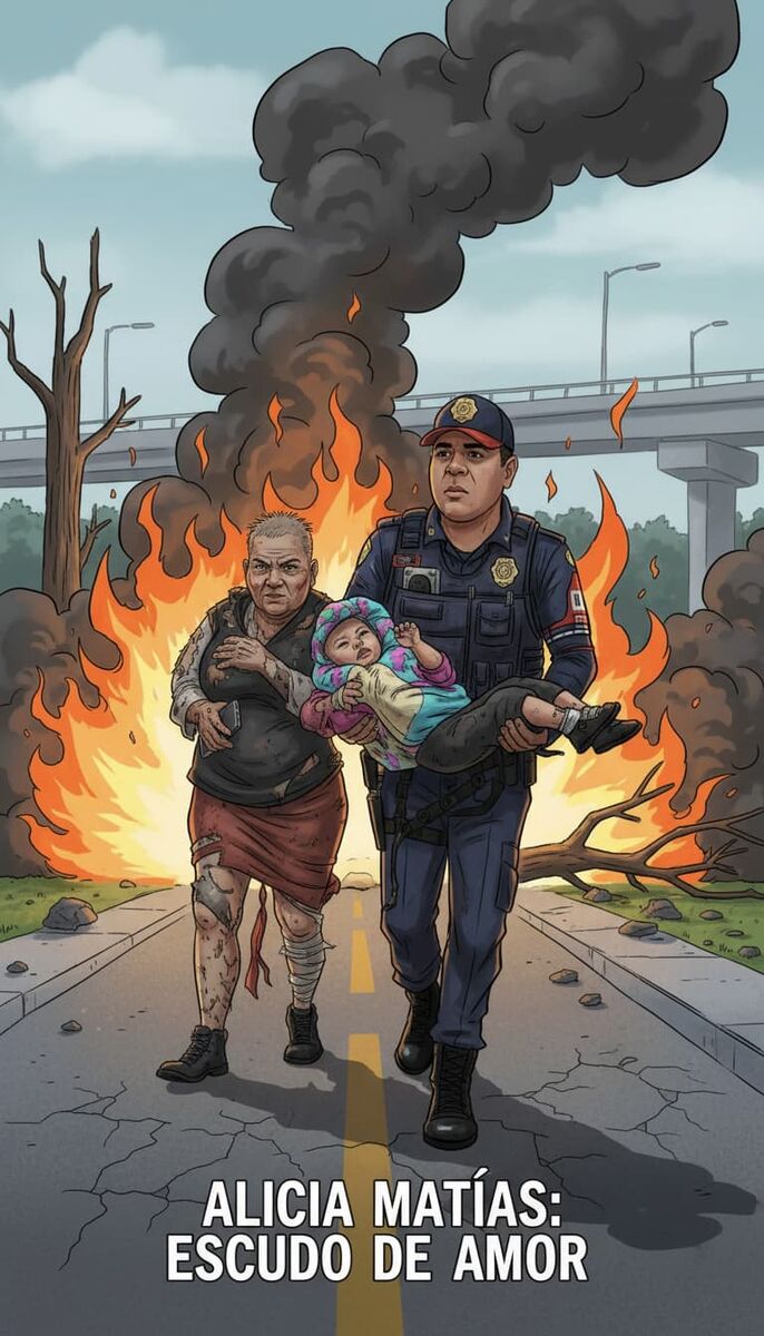 Abuela protege con su cuerpo a su nieta en la explosión de pipa de gas en Iztapalapa