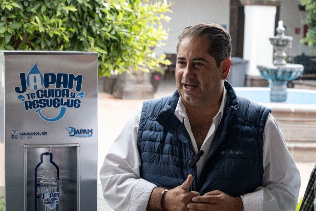 Avanza JAPAM San Juan del Río con la instalación de bebederos públicos