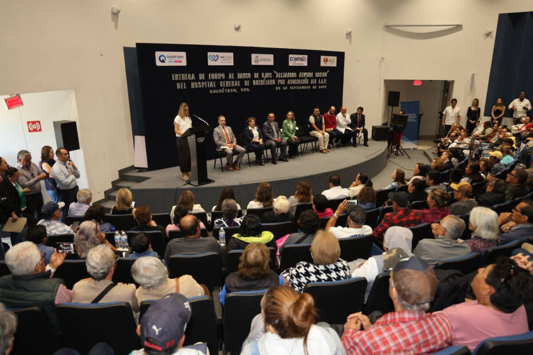 Banco de Ojos del Hospital General de Querétaro recibe nuevo equipo por parte de la Asociación ALE