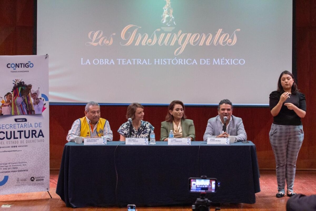 Obra de teatro Los Insurgentes se presentará por primera vez en lengua de señas en Querétaro