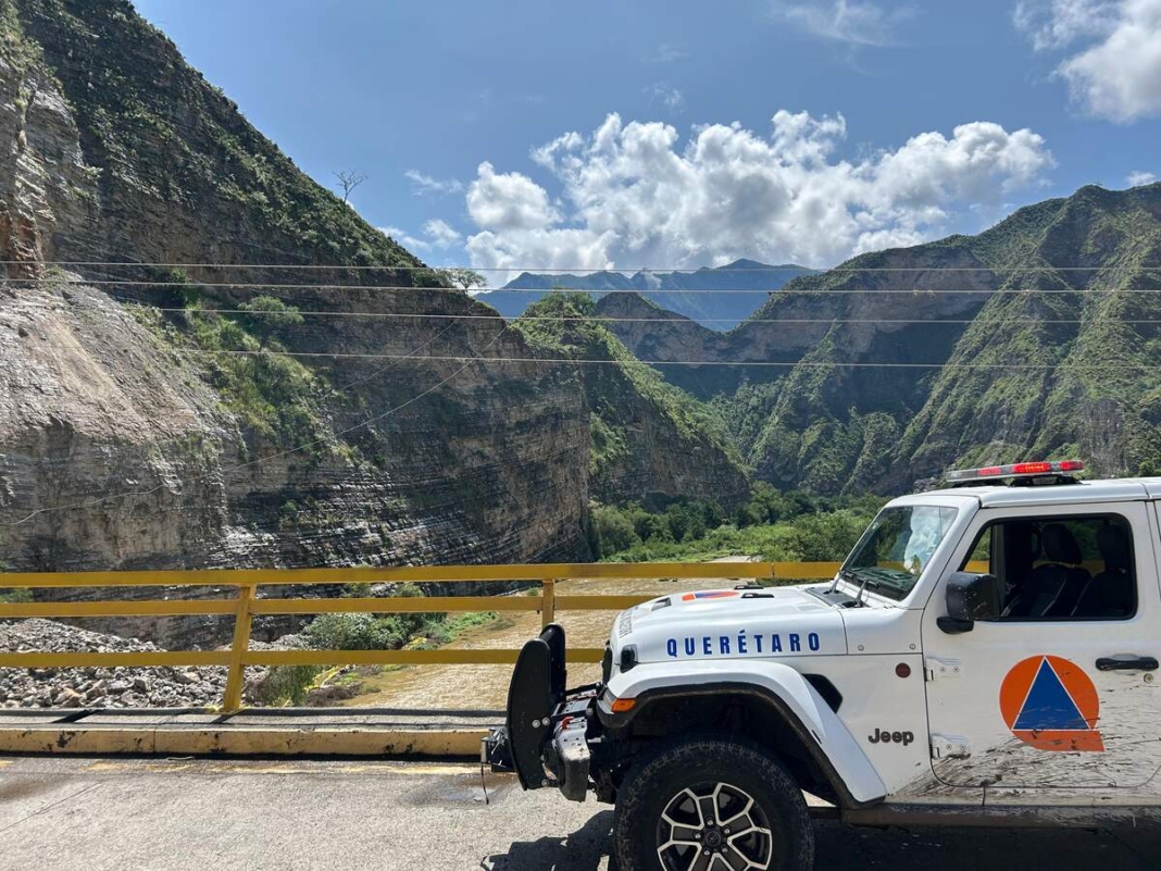 Protección Civil activa plan preventivo por desfogue en la presa Zimapán