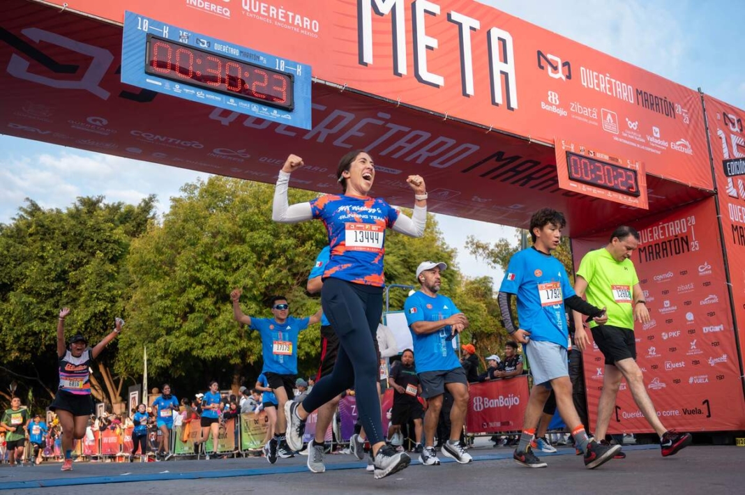 Con 37,500 asistentes celebran la 15ª edición del Querétaro Maratón