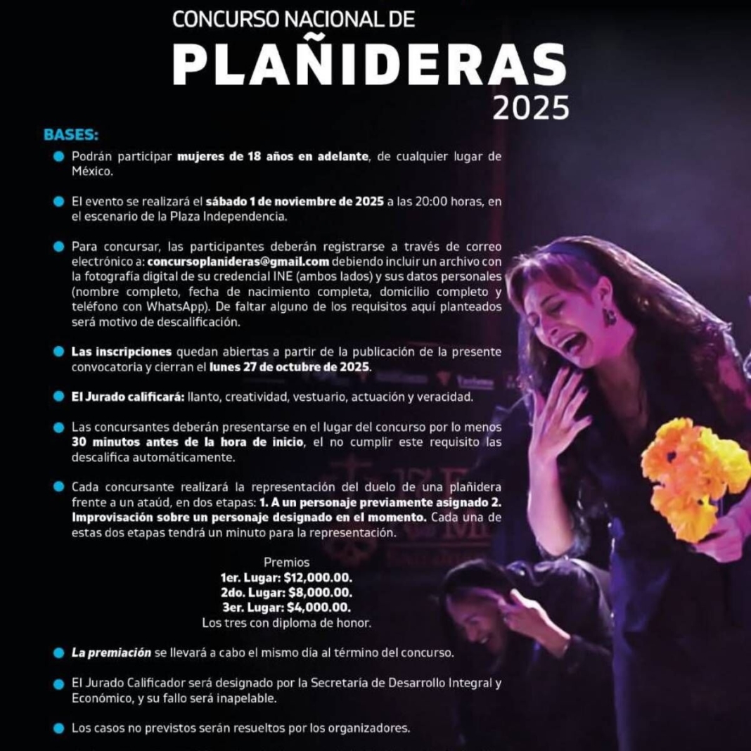 Convocan a participar en Concurso de Plañideras, Catrinas y Marcha de los Muertos en San Juan del Río