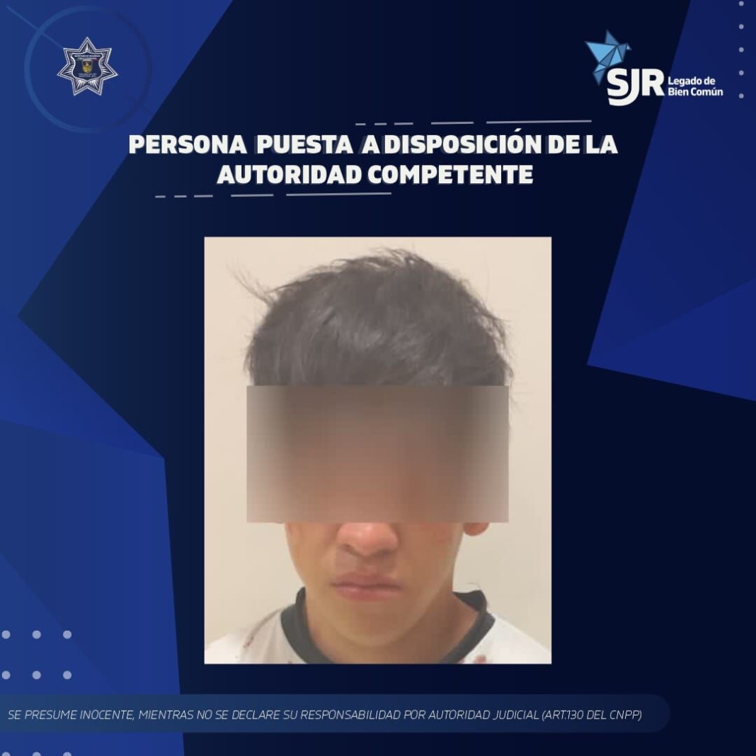 Detiene a sujeto por violencia familiar, lesiones dolosas y daños dolosos