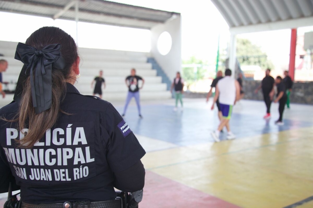 Elementos de la SSPM-SJR participan en actividades deportivas por el Día del Policía