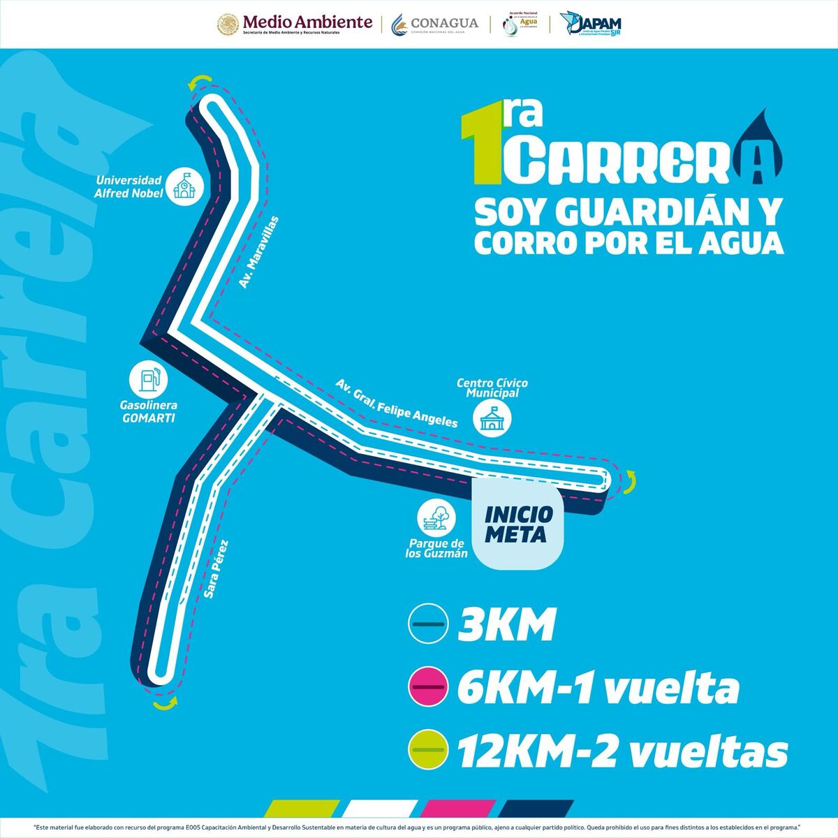 JAPAM presenta la primera carrera “Soy Guardián y Corro por el Agua”