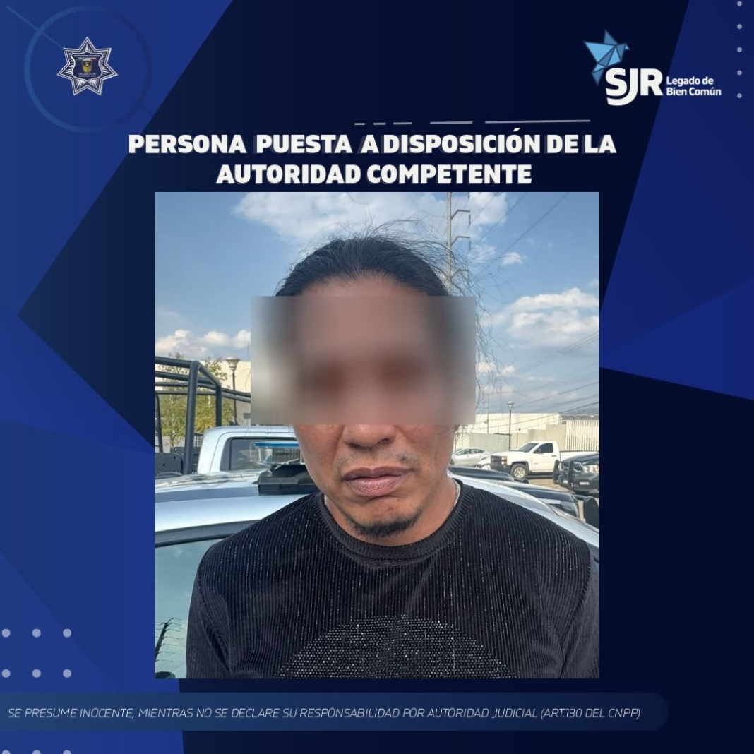 Detienen a sujeto por violencia familiar; la menor se resguardó en un comercio en colonia Las Águilas