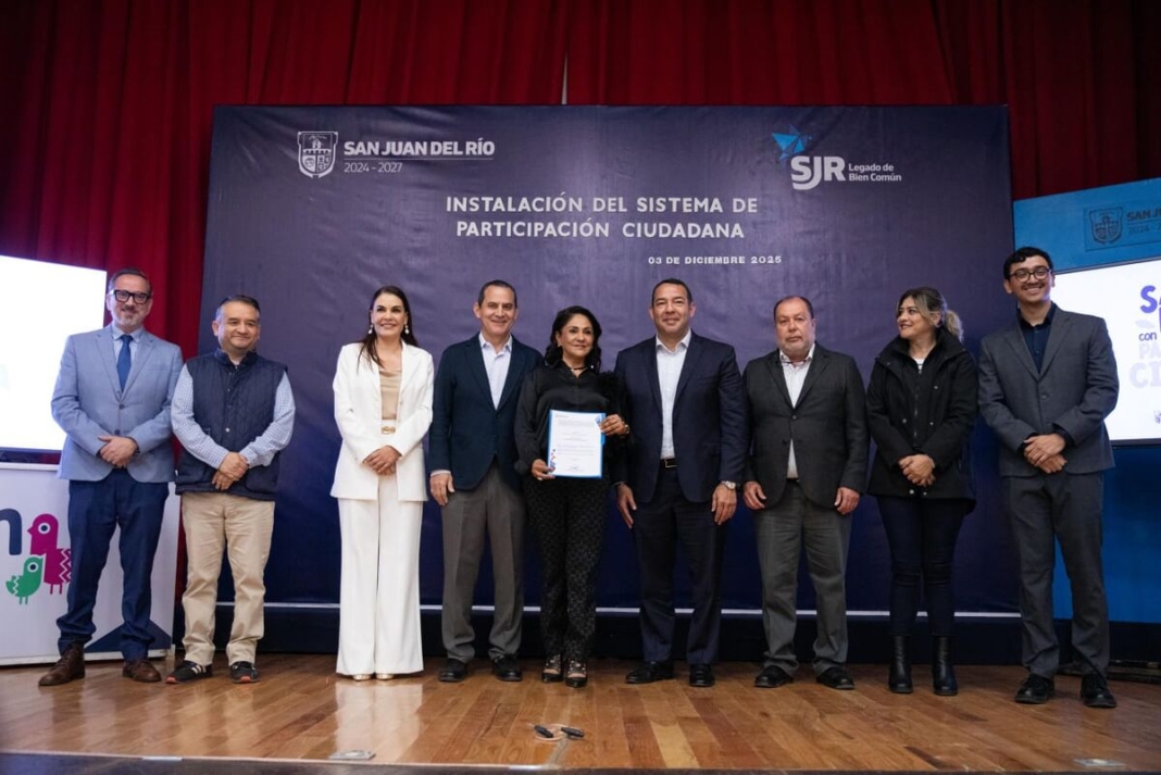 Roberto Cabrera encabeza la instalación del Sistema de Participación Ciudadana en San Juan del Río