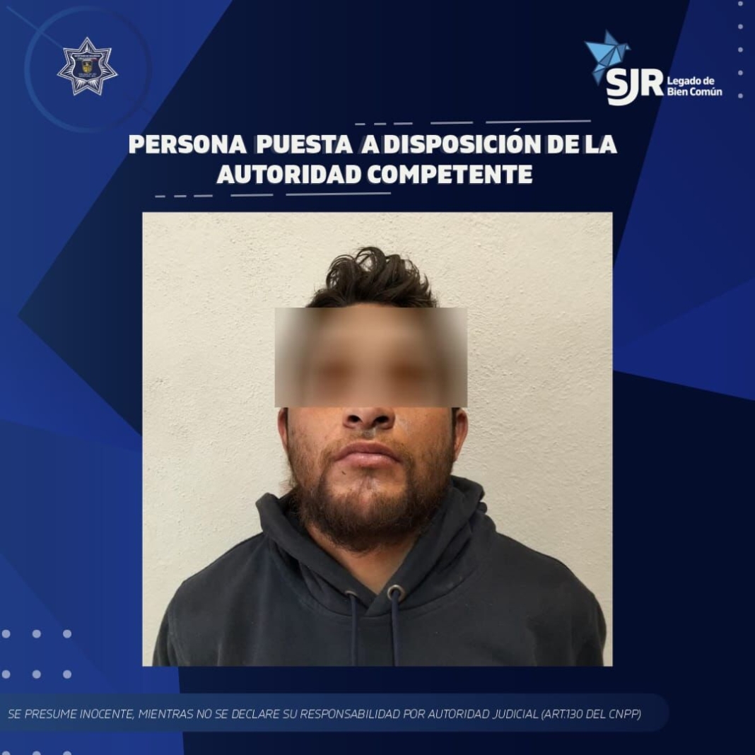 SSPM-SJR detiene a sujeto con bolsas de metanfetamina