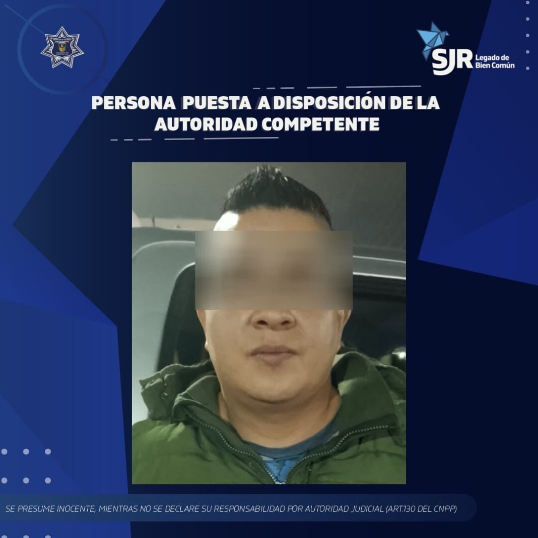 Detienen a sujeto por posesión simple de marihuana en SJR