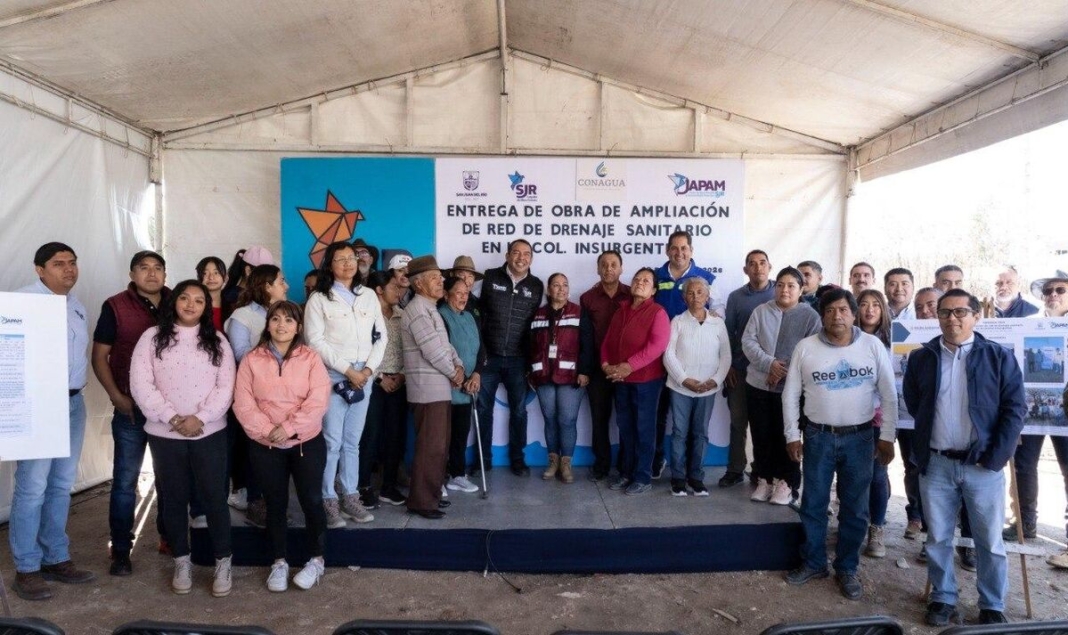 Entrega JAPAM más de 16 mdp en obras de drenaje sanitario en San Juan del Río