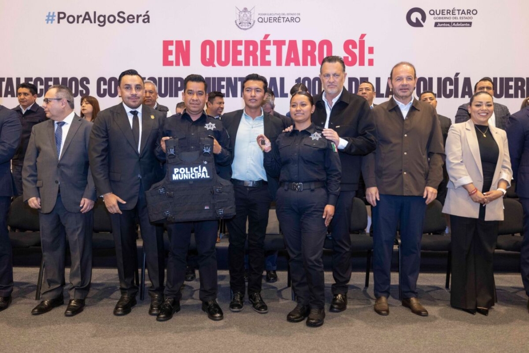 Equipa Gobernador al estado de fuerza queretano con más de 155 mdp