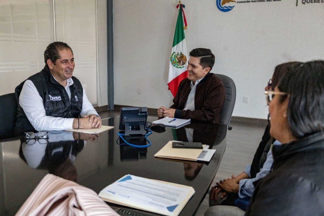 Sostiene JAPAM primer encuentro con el titular de CONAGUA en Querétaro; presenta proyectos estratégicos 2026