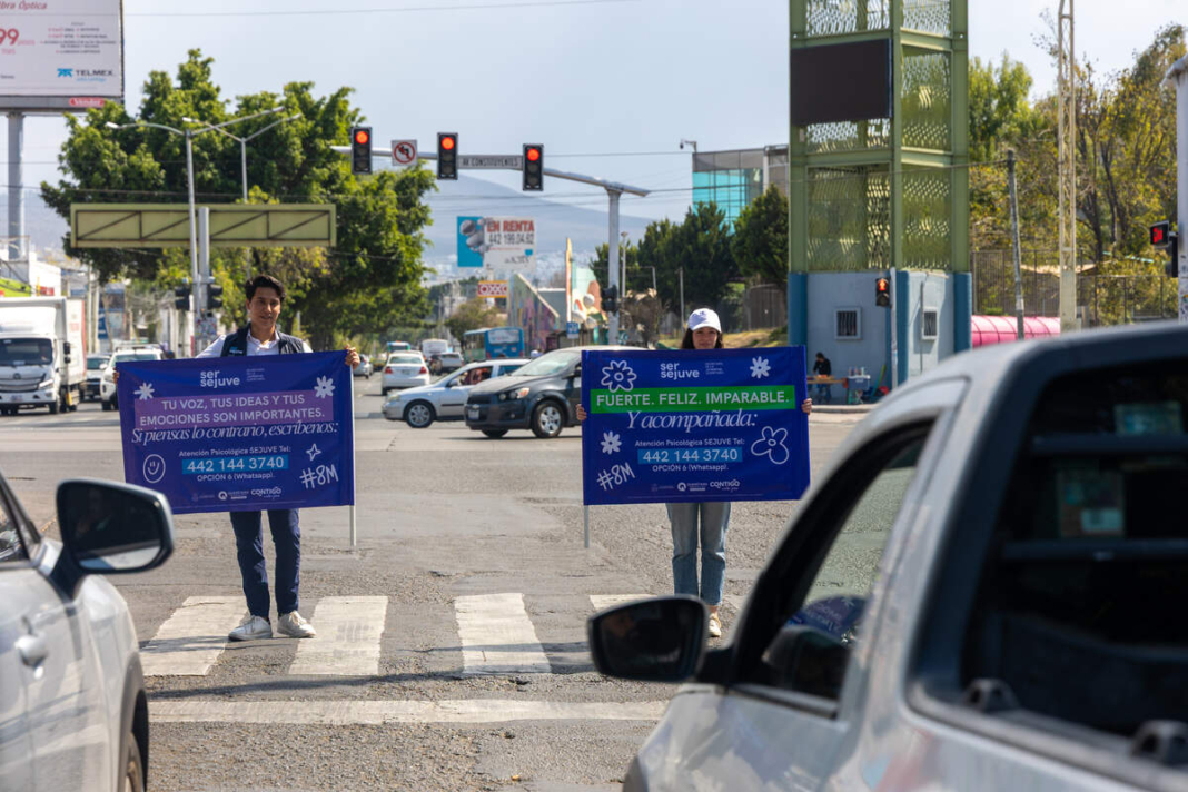 Lanza SEJUVE campaña en vialidades para priorizar la salud mental de las mujeres