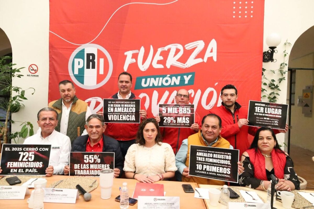 PRI exige acciones firmes para frenar la violencia contra las mujeres en México y Querétaro