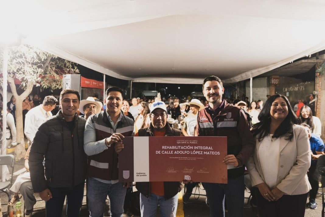 Rehabilitación integral de la calle Adolfo López Mateos beneficia a habitantes de San Nicolás