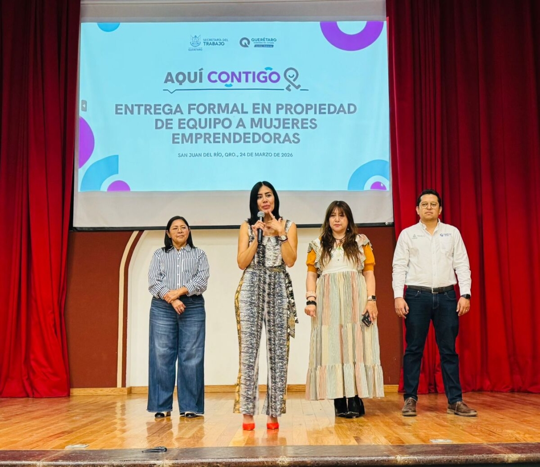 ST consolida autonomía económica de mujeres con feria de empleo y apoyos productivos en San Juan del Río