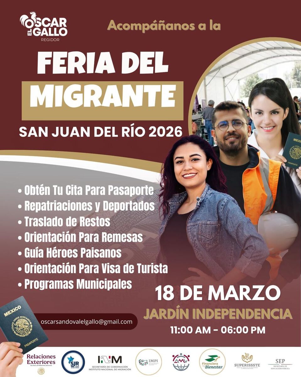 San Juan del Río tendrá Feria del Migrante tras alza en deportaciones