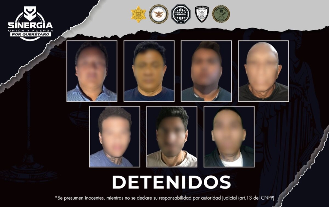 Fiscalía asegura a 7 personas durante cateos en Querétaro