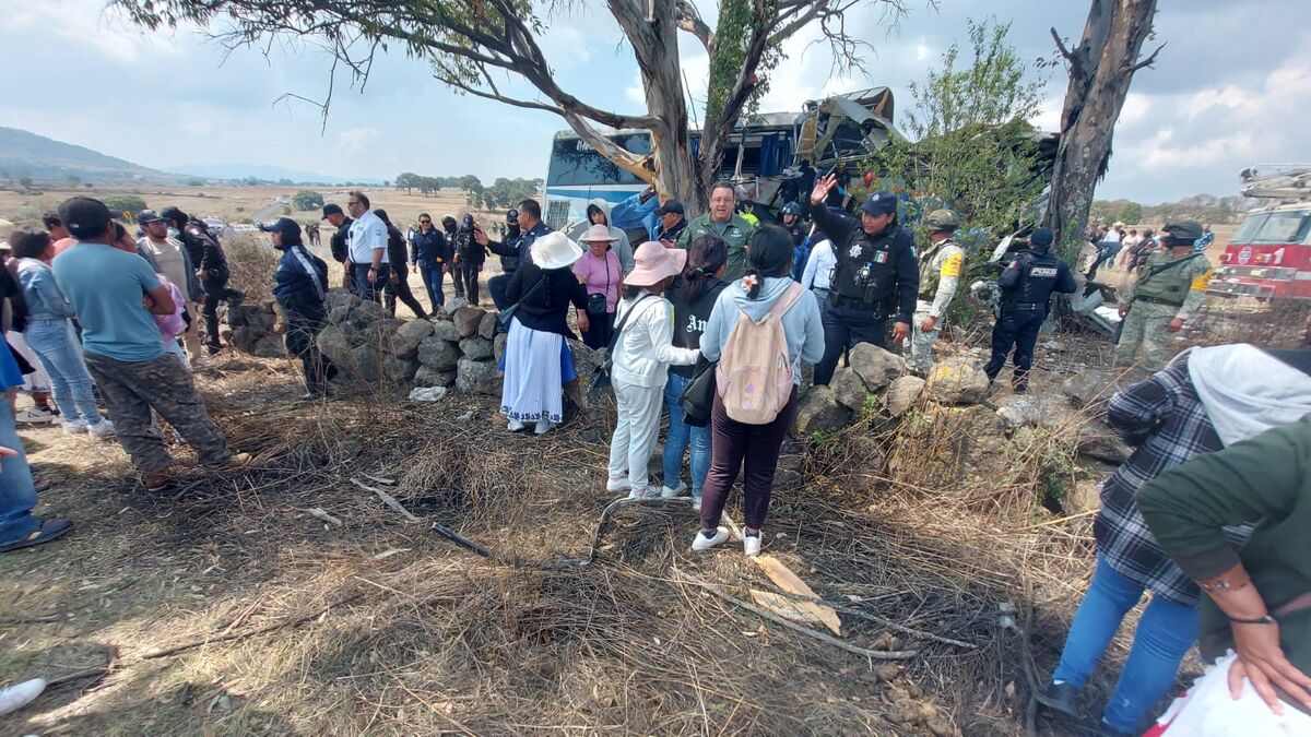 Querétaro: Trágico choque de autobús en la carretera 310 deja al menos 9 muertos y 20 heridos