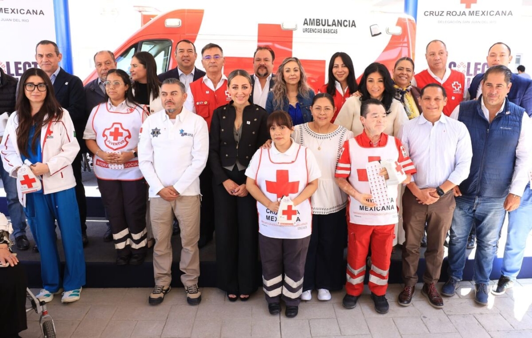 Roberto Cabrera encabeza arranque de la Colecta Anual 2026 de la Cruz Roja Mexicana San Juan del Río