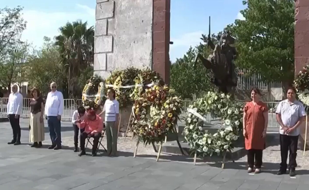 Encabeza Claudia Sheinbaum guardia de honor por el 107 aniversario luctuoso de Emiliano Zapata