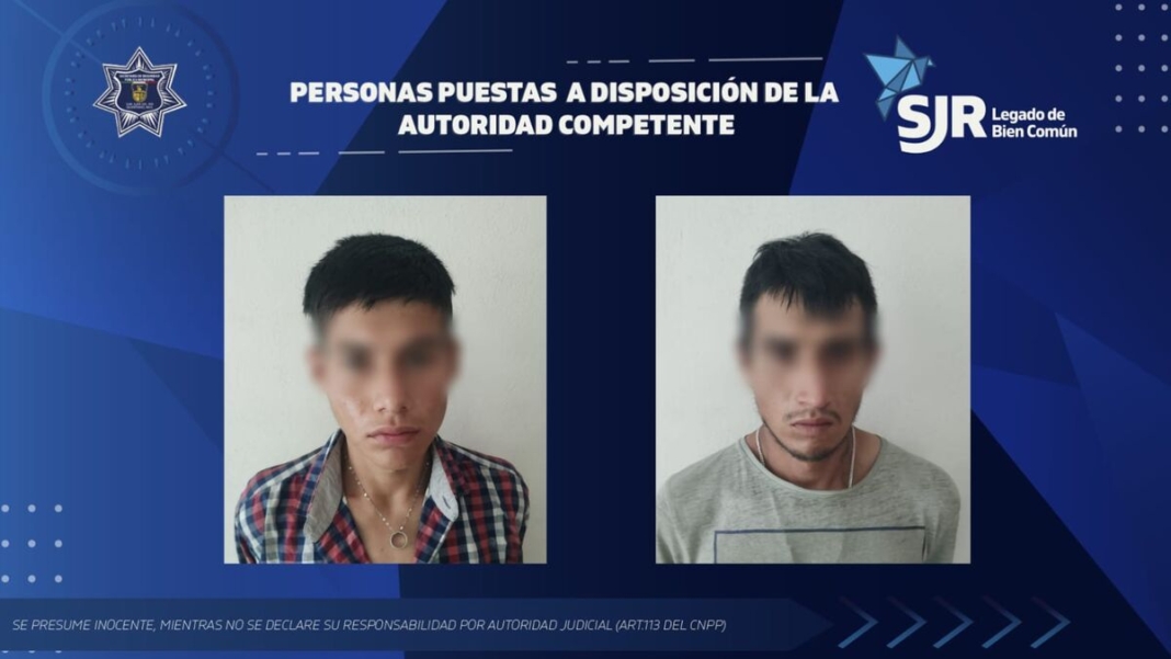 Oficiales de SSPM-SJR detienen a dos personas por delitos contra la salud y la seguridad.