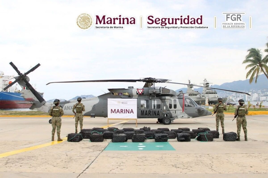 Asegura Marina más de 1.3 toneladas de cocaína en costas de Guerrero; el golpe supera los 283 mdp