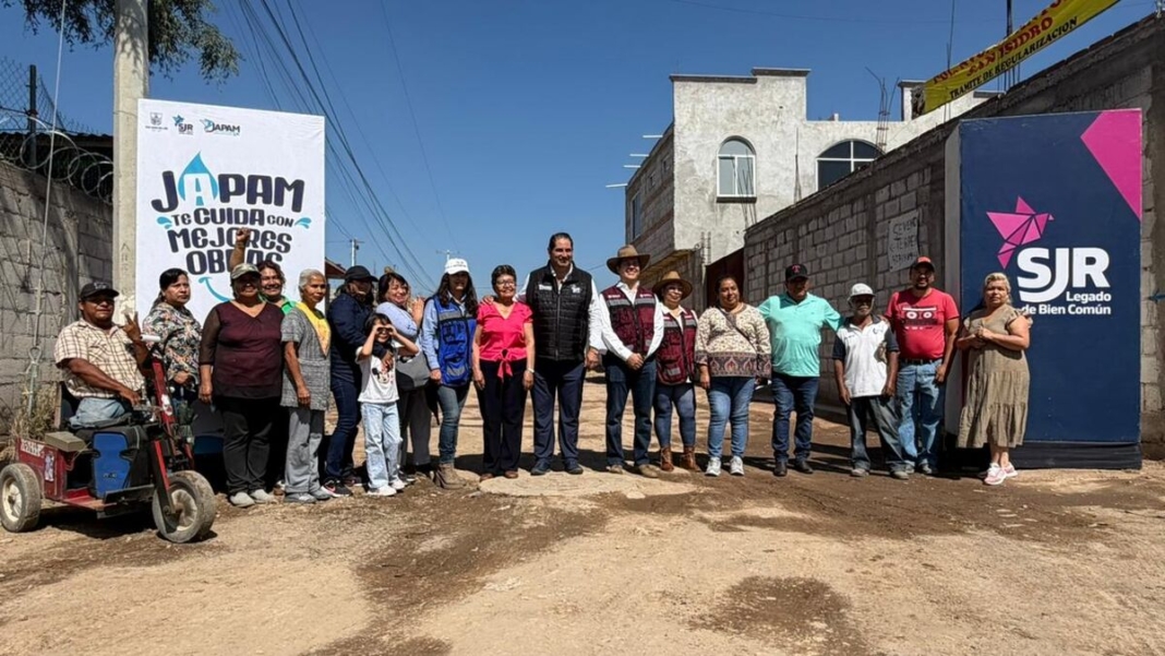 Entregan obra de drenaje en colonia Nuevo San Antonio en El Carrizo SJR