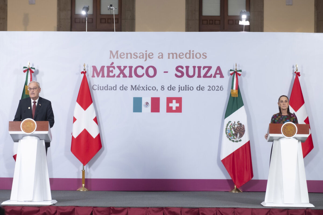 Presidenta Sheinbaum anuncia conversaciones con Suiza por tratado comercial