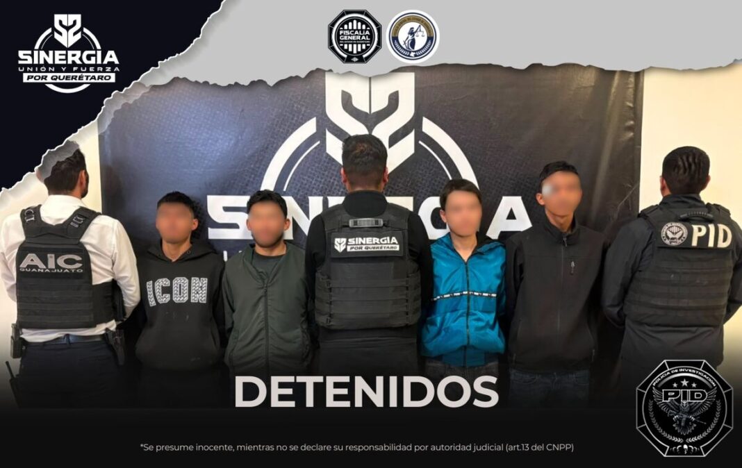 Detienen en Querétaro a cuatro sujetos buscados por homicidio en Guanajuato