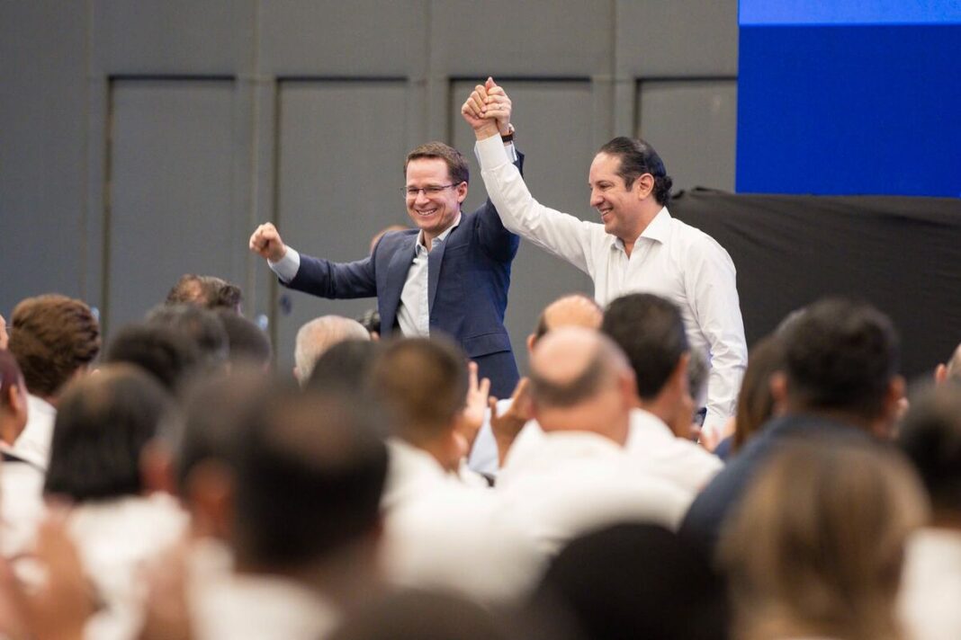 Sellan unidad Ricardo Anaya y Francisco Domínguez rumbo al 2027 durante cónclave panista