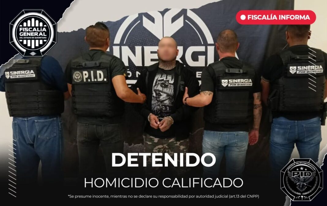 Detienen a “El Toto” por homicidio calificado en Corregidora