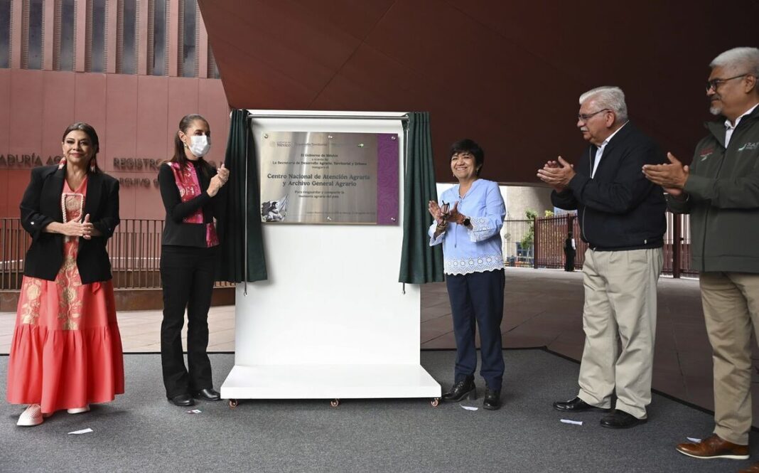 Sheinbaum inaugura Archivo General Agrario y Centro de Atención Agraria