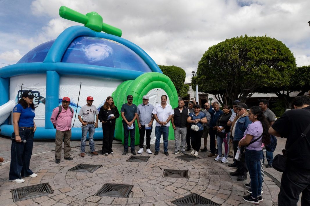 Habilita JAPAM domo de proyección itinerante para fomentar el cuidado del agua