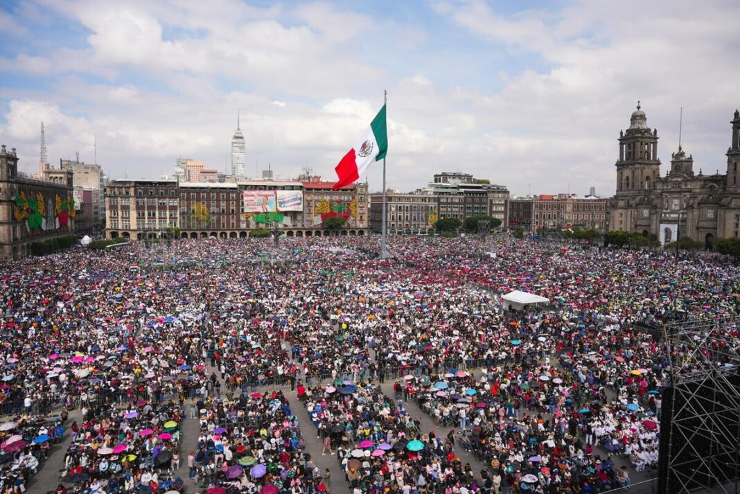 Claudia Sheinbaum ofrece mensaje en el Zócalo por el Segundo Informe de Gobierno