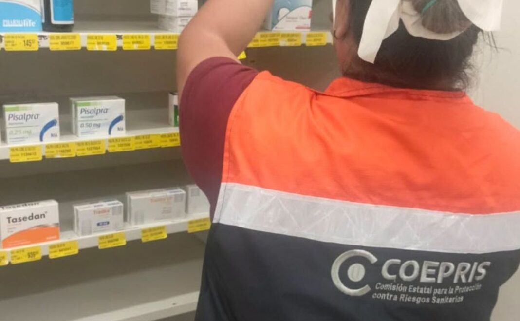Coepris verifica farmacias de Tampico y Ciudad Madero por lote falsificado de AGIN