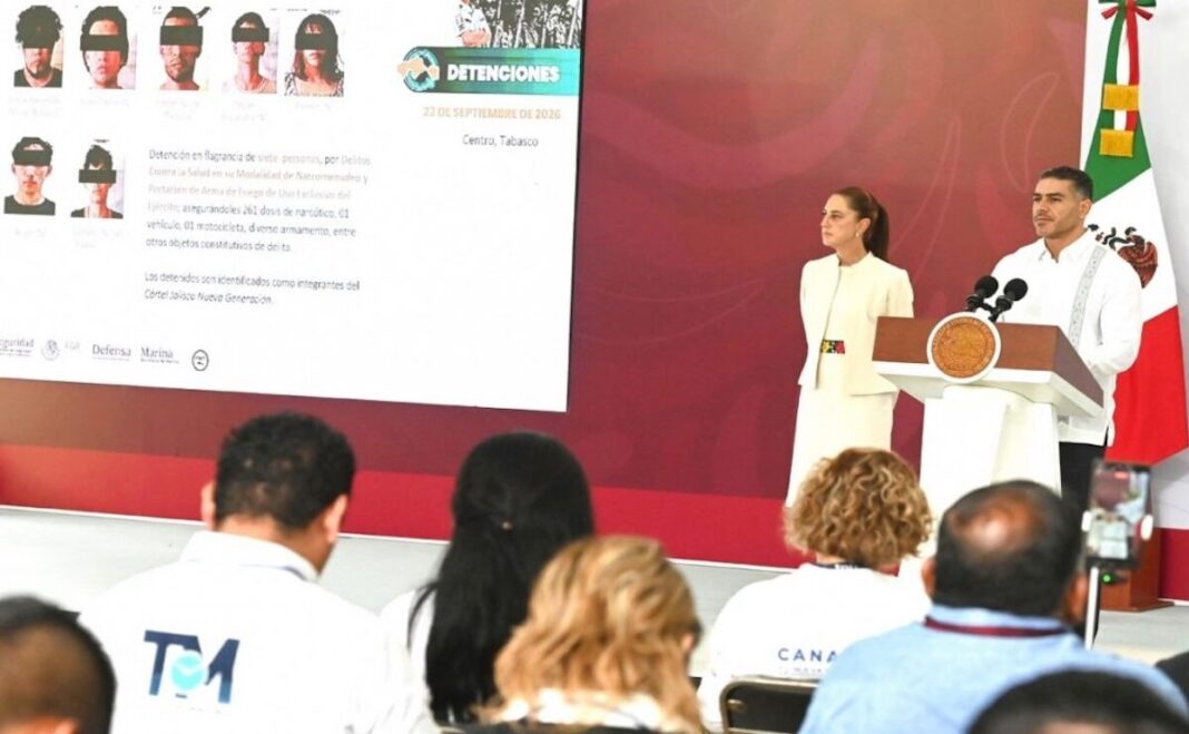 García Harfuch afirma que La Barredora está debilitada y dividida en Tabasco