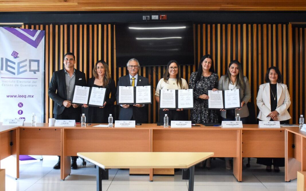 IEEQ y UNAM Juriquilla firman convenio de educación cívica