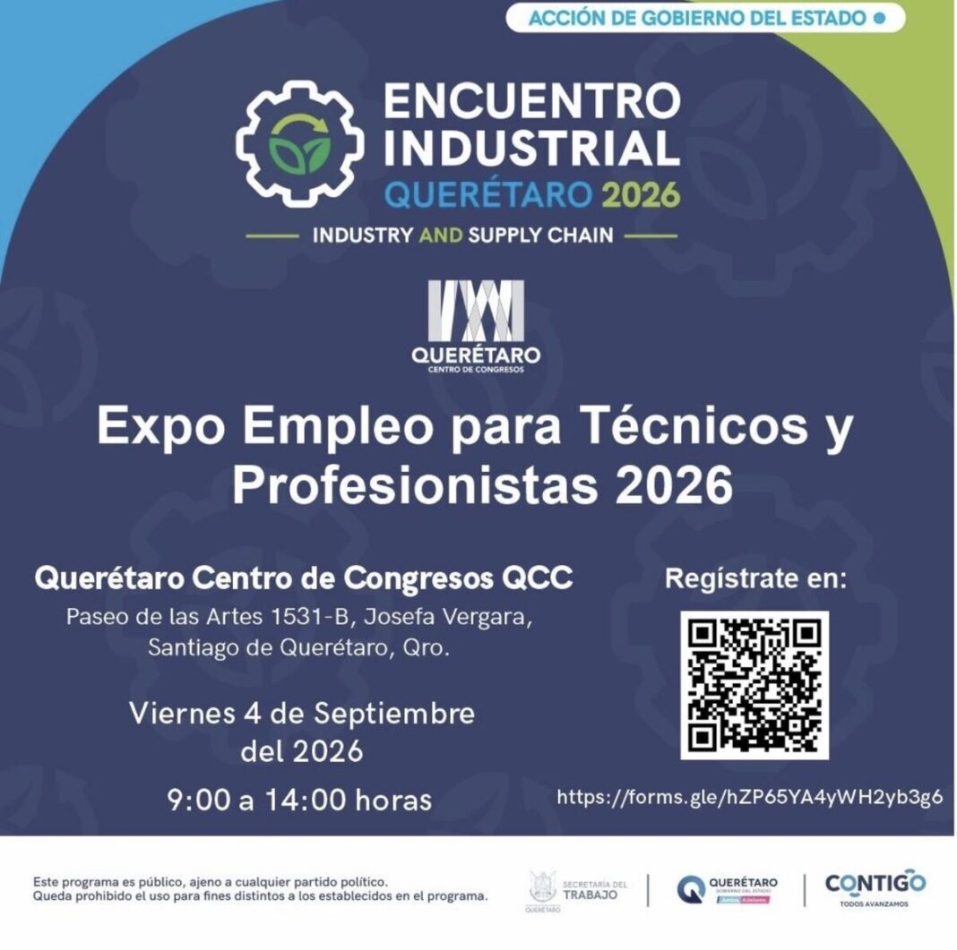 Secretaría del Trabajo organiza Expo Empleo con 300 vacantes en Querétaro