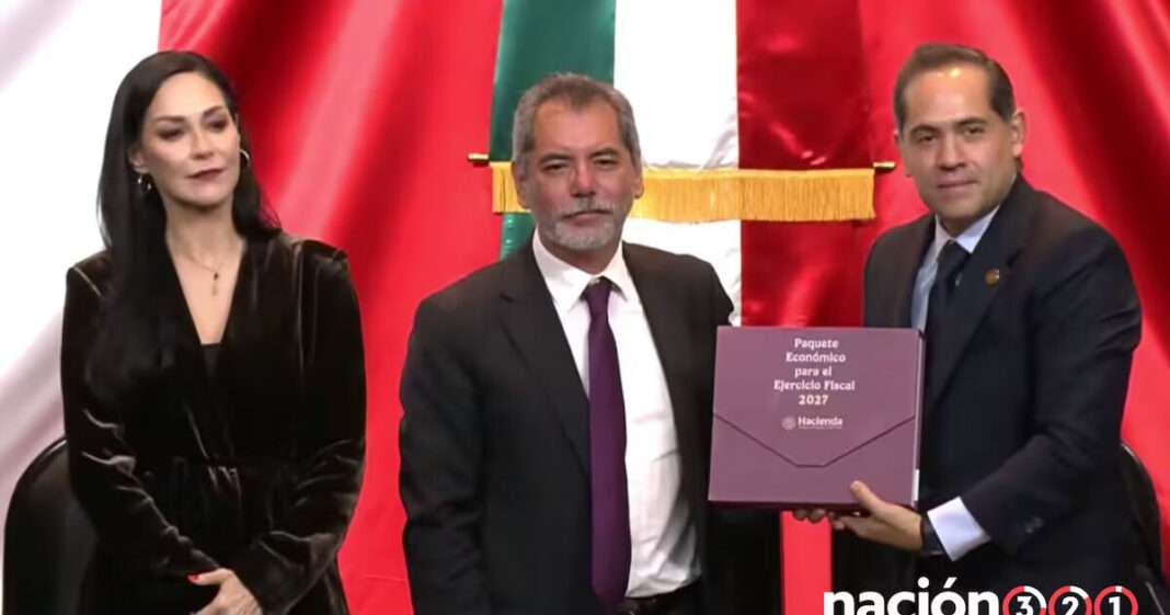 Hacienda entrega el Paquete Económico 2027 a la Cámara de Diputados