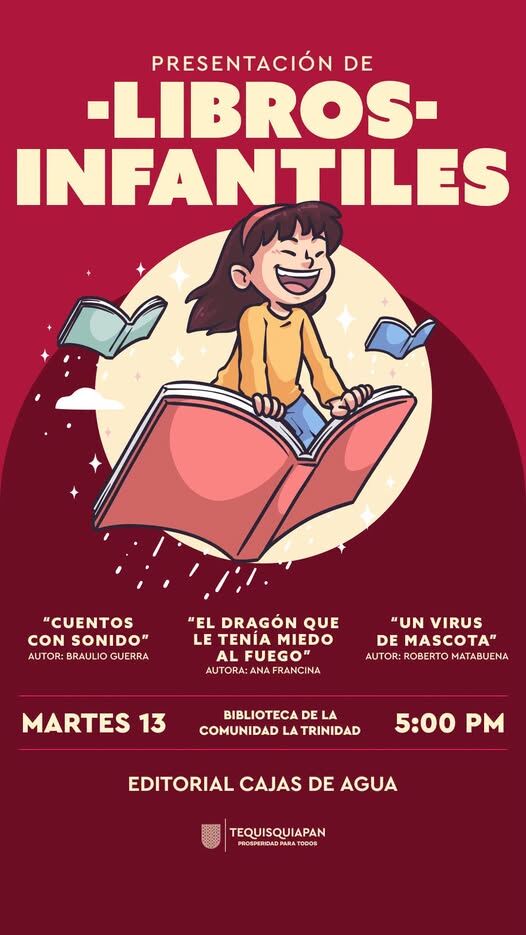 Presentan tres libros infantiles en La Trinidad, Tequisquiapan