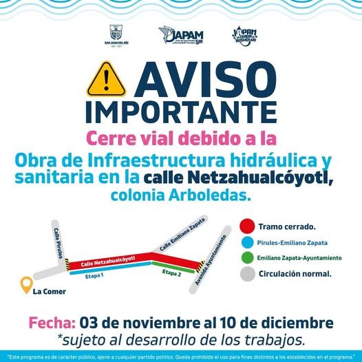 Sustituirá JAPAM redes de agua y drenaje en Netzahualcóyotl 1 Sustituirá JAPAM redes de agua y drenaje en Netzahualcóyotl