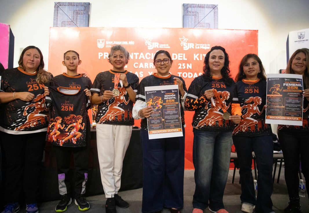 Secretaría de la Mujer San Juan del Río anuncia la Tercera Carrera Femenil 25N “Por Ellas y Por Todas”