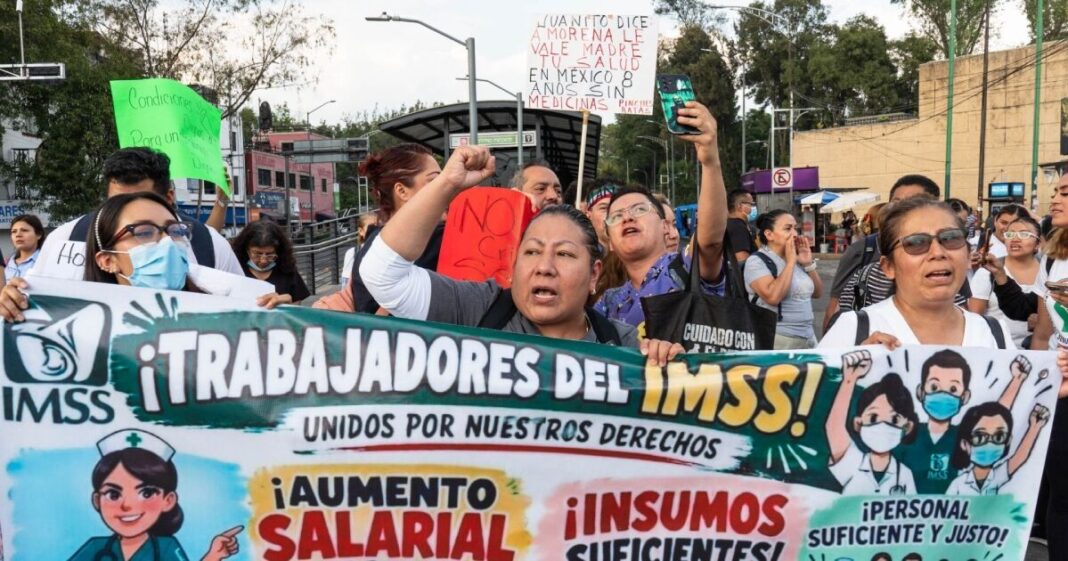 Trabajadores del IMSS marcharán el 13 de octubre; prevén cierres viales en la CDMX
