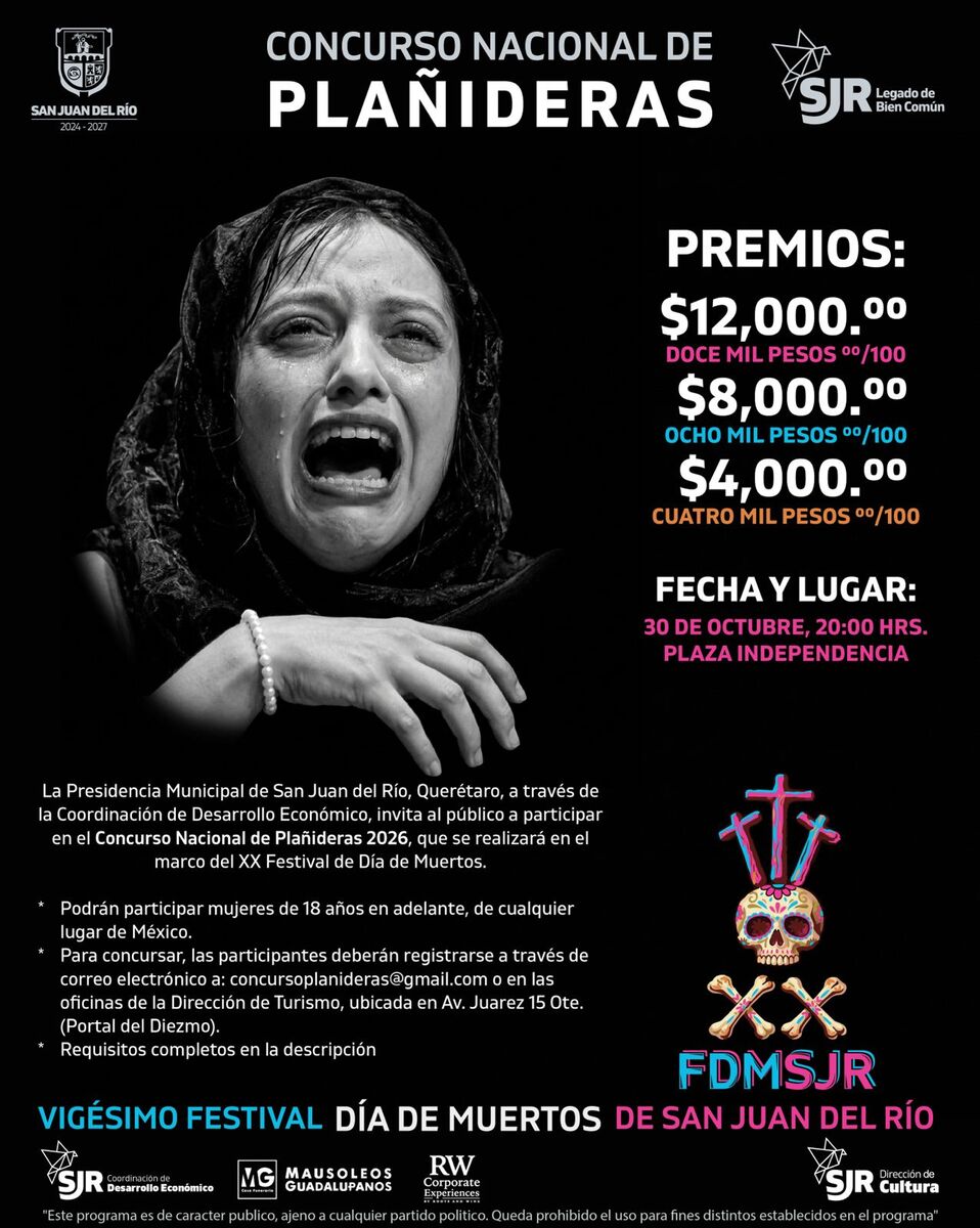 San Juan del Río abre concursos del Festival de Muertos 2026 1 San Juan del Río abre concursos del Festival de Muertos 2026