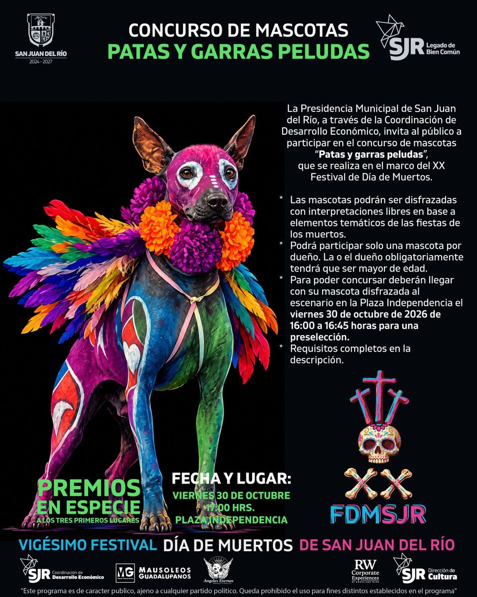 San Juan del Río abre concursos del Festival de Muertos 2026 2 San Juan del Río abre concursos del Festival de Muertos 2026