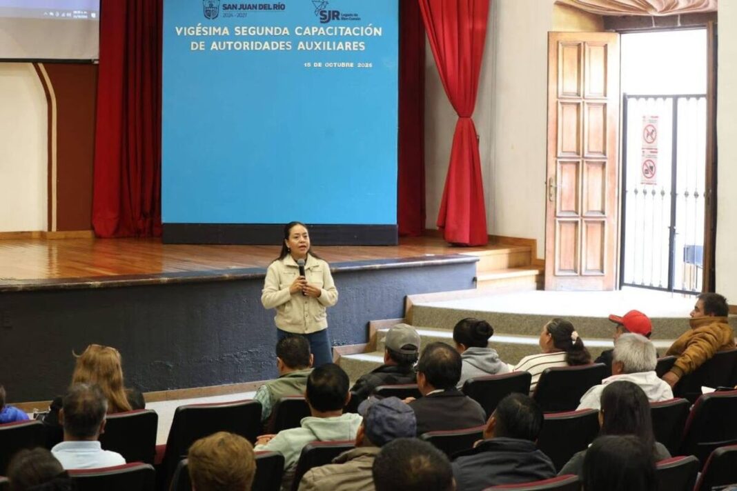Capacita SSPM a autoridades auxiliares de San Juan del Río