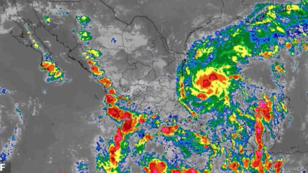 El SMN prevé que la depresión tropical Nueve se intensifique rápidamente en el golfo de México