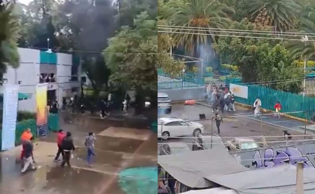 Encapuchados detonan petardos en el Bachilleres 6 de Iztapalapa y hieren a un profesor